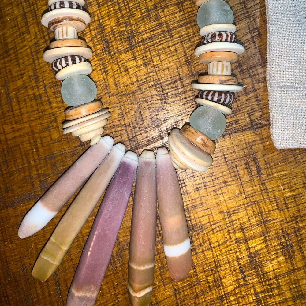 Twine & Twig beaded Boho necklace